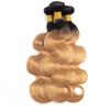 1B27 Human Hair Bundles Ombre Bundles Honey Blonde Body Wave Bundles Huam Hair 14 16 18 Inch Brazilian Real Unprocessed Virgin Human Hair Black And Honey Blonde Body Wave Human Hair Bundles view 2