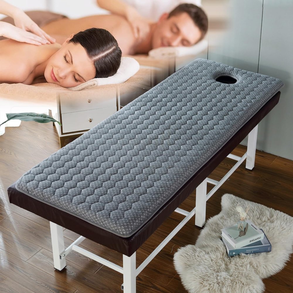 Lash Bed Topper,Memory Foam Mattress Topper for Massage Table Beauty Salon,Spa Bed Pad with Breathe Hole,Massage Accessories Protective Pad,Square/Round/Trapezoidal Head,6cm/2.4in,S 70x190cm