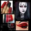 ecofavor Red Goth Eyeshadow Palette - 9 Colors True Hot Red Black Eye Shadows | Halloween Glitters Makeup | Matte Shimmer High Pigmentation | Clown Vampire SFX Halloween Christmas Palette view 2