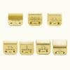 7 Sets Combination Professional Detachable Replacement Ceramic Blades. Compatible with Oster Classic 76/Power Pro/Power-Teq/Star-Teq Clipper. Compatible with Wahl Clippers. (0.1~13mm). Golden. 7Pack view 1