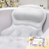 Bath Pillow Luxury Bathtub Pillow, Extra Soft & Comfortable Bath Pillows for Tub Head Neck and Back Support, with 4D Air Mesh Cushions & Non-Slip Suction Cups - Bath Accessories Spa Gifts for Women view 1