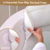 Bath Pillow Luxury Bathtub Pillow, Extra Soft & Comfortable Bath Pillows for Tub Head Neck and Back Support, with 4D Air Mesh Cushions & Non-Slip Suction Cups - Bath Accessories Spa Gifts for Women view 4