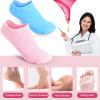 2Pairs Moisturizing Socks - Gel Socks for Dry Cracked Feet Women - Gel Spa Socks for Repairing and Softening Dry Cracked Feet Skins, Gel Lining Infused with Essential Oils and Vitamins (Pink+Blue) view 2