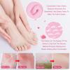 2Pairs Moisturizing Socks - Gel Socks for Dry Cracked Feet Women - Gel Spa Socks for Repairing and Softening Dry Cracked Feet Skins, Gel Lining Infused with Essential Oils and Vitamins (Pink+Blue) view 4