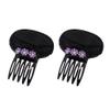 Rhinestone Volume Hair Base Head Cushion Bump It Up Inserts Hair Clips Invisible Fluffy Hair Pad Hair Style Tool for Women 2 pcs view 1
