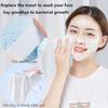Disposable Face Towel 100 Count for Washing Soft Cotton Dry Wipes Facial Cloths Towelettes for Washing and Drying, Facial Tissue for Cleansing, Skincare and Makeup Remover (2 Pack) view 2