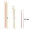 300pcs Wooden Wax Sticks 3 Style Assorted Wood Waxing Sticks Spatulas Waxing Sticks Applicators for Hair Removal Eyebrow and Body view 2