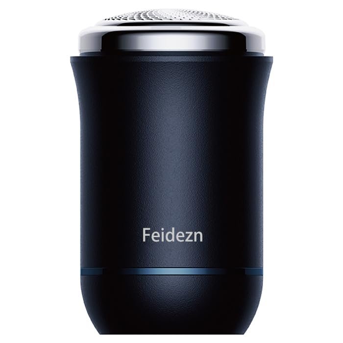 Feidezn Electric Shaver Pocket Size Mini Portable Shaver Portable Travel Shaver Mini Electric Shaver Charging Convenient one Click use, Outdoor, Suitable for Home, car, Travel (Black)