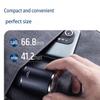 Feidezn Electric Shaver Pocket Size Mini Portable Shaver Portable Travel Shaver Mini Electric Shaver Charging Convenient one Click use, Outdoor, Suitable for Home, car, Travel (Black) view 3
