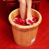 KIZMIQ Foot Bath Spa Foot Tub, Wood Foot Basin Foot Soak Tub for Foot Bath, Massage, Spa, Sauna, Soak Pedicure, Foot Bath Barrel WoodenFoot Spa Bath Household view 2