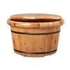 KIZMIQ Foot Bath Spa Foot Wash Basin Foot Spa Bucket Foot Soaking Tub, Wood Footbath Bucket with CoverPedicure, Detox, Massage for Soaking Tired and Sore Feet 25cm view 1