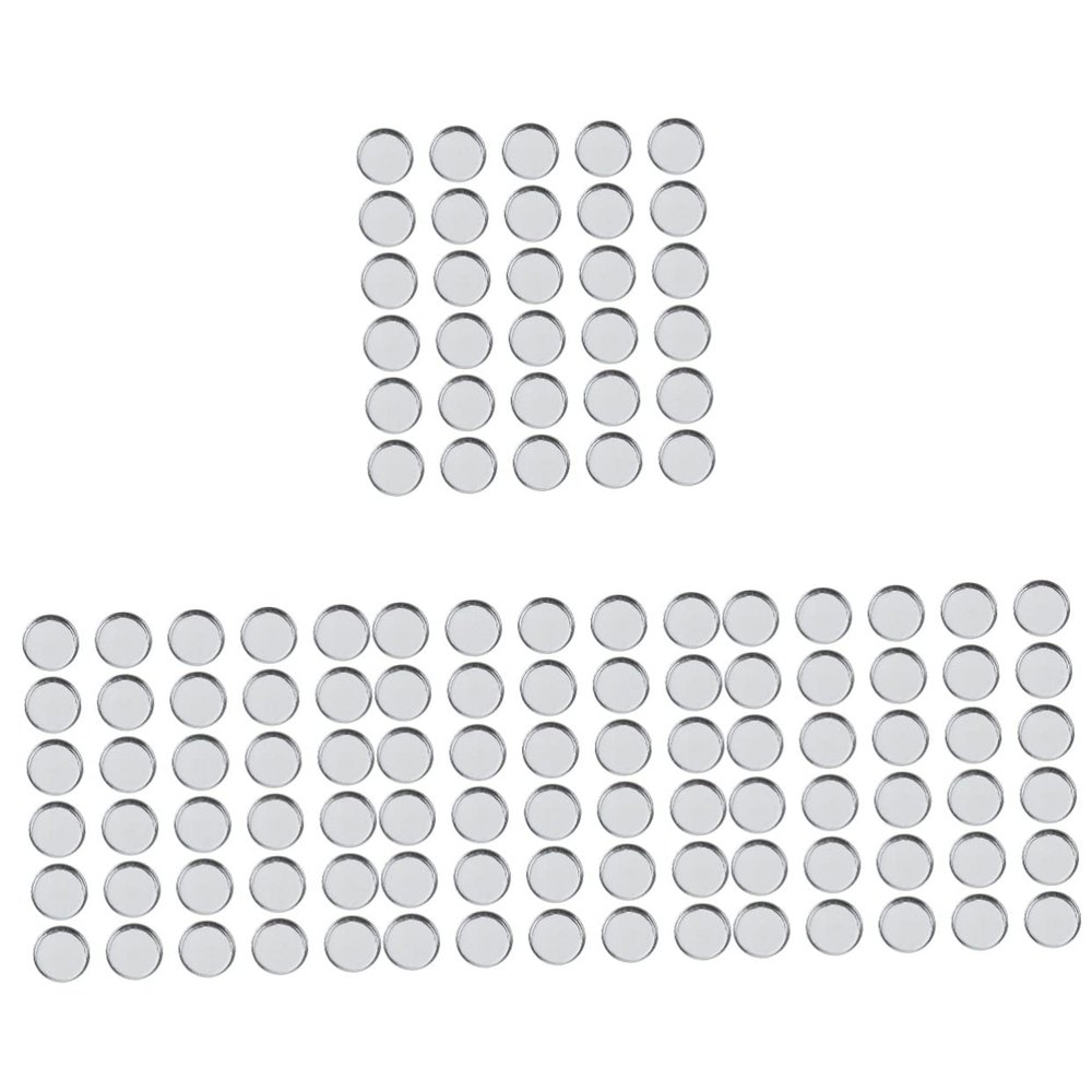 Beavorty 120pcs Naked Eyeshadow Palette Accessory Metal Empty Pans for Blush Bronzer Highlighter Safe Easy Diy