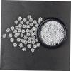 BESTOYARD 2 Boxes Christmas Nail Art Stickers Nail Decals for Girls Small Snowflakes for Crafts Christmas Nail Confetti Snowflake Nail Stickers Christmas Nail Art Decals 3D Flash Metal view 3
