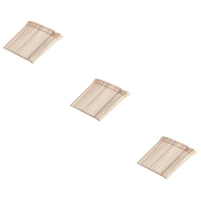 minkissy 3sets Wax Stick Roll Wooden Brow Wax Sticks Hair Remover Tool Spatula for Professional Salon or Home Use 50pcs*3