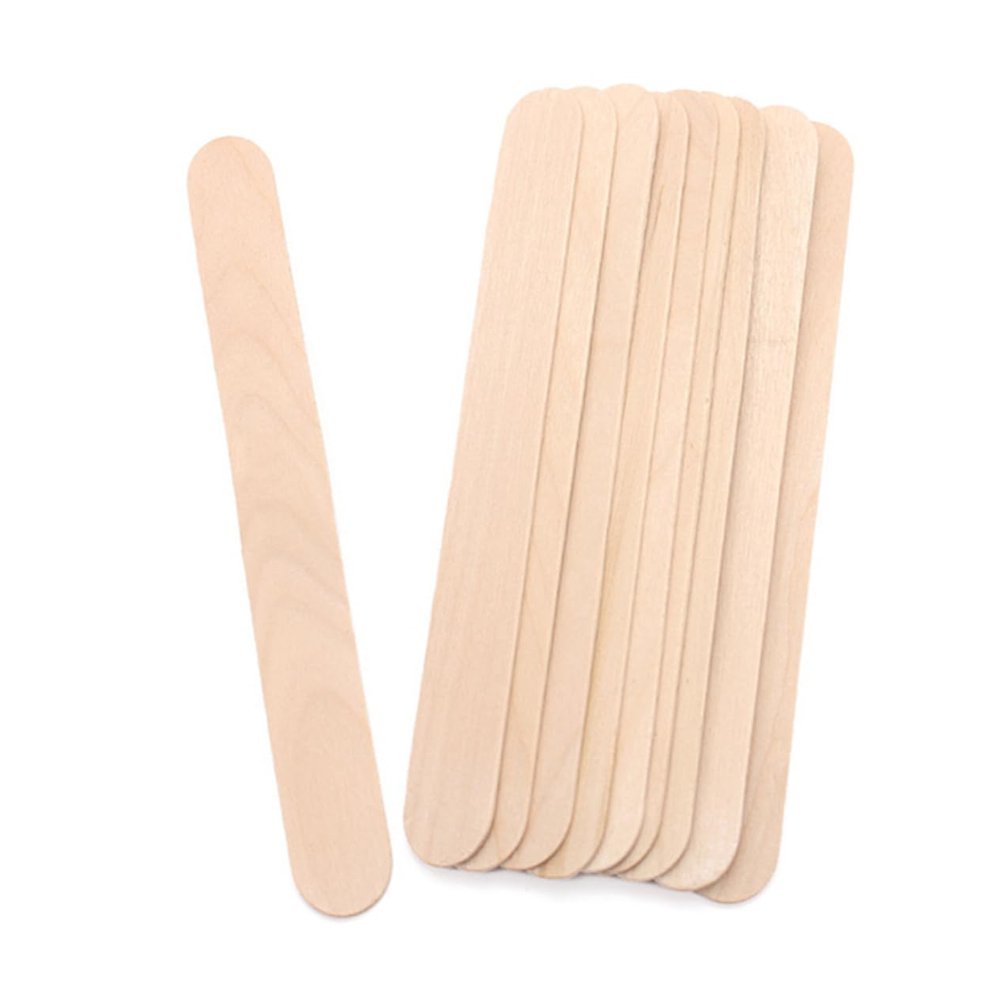 OKUMEYR Hair Remover Tool Set Waxing Kit for Women 100pcs Beauty Care Rods Spatula Wood Material