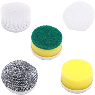 Replacement Brush Heads 5pcs for Electric Spin Scrubber, Electric Cleaning Brush, Compatible with ASIN B0C3BP86CQ 5in1 Magic Brush for cleanning Tile/Sink/WASH Basin/Bath/Showers (White)