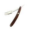 FOMIYES 2pcs Wooden Handle Straight for Men Vintage Barber Manual Shaving Tool for Beard and Hair Shaping Portable and Easy to Use Compatible Standard view 4
