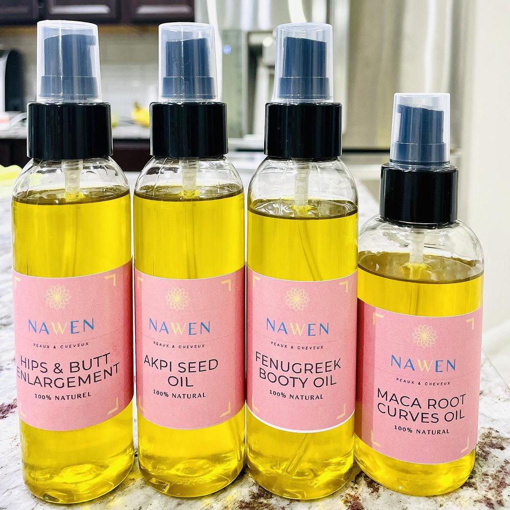 Akpi Seed, Maca Root, Fenugreek Oil for HIPS and Butt Enhancement 4 OZ