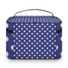 Makeup Bag, Royal Blue Polka Dot Travel Cosmetic Bag Makeup Organizer Case Large Capacity Portable Zipper Toiletry Bag for Women view 3
