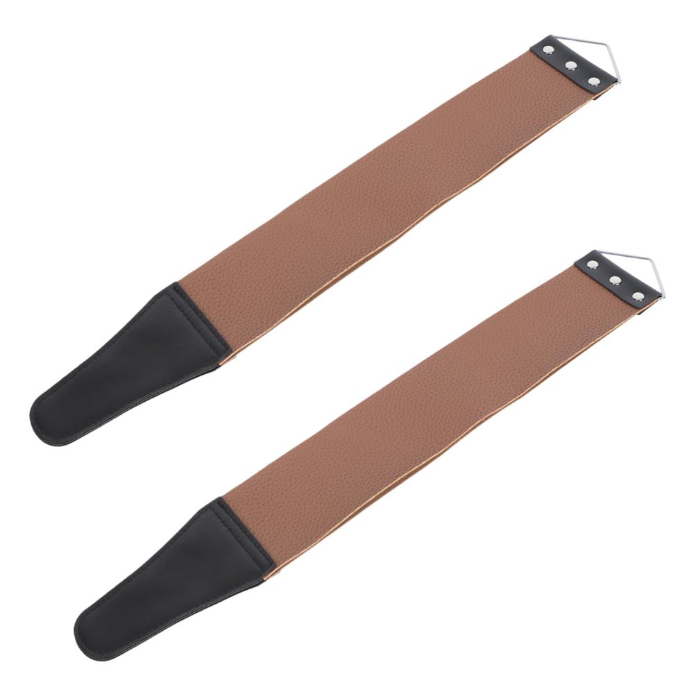 FOMIYES 4pcs Dual-sided Strop for Home Use Manual Barber Sharpening Tool for Straight and Blades Fine Workmanship Easy to Use