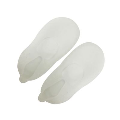 Beaupretty Silicone Gel Boat Socks for Cracked Heels Moisturizing Breathable for Dry Feet and Heels White for Everyday Wear and