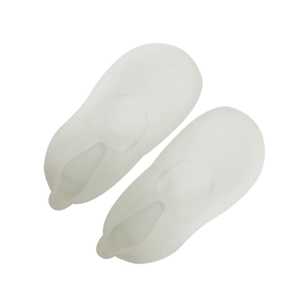 Beaupretty Silicone Gel Boat Socks for Cracked Heels Moisturizing Breathable for Dry Feet and Heels White for Everyday Wear and