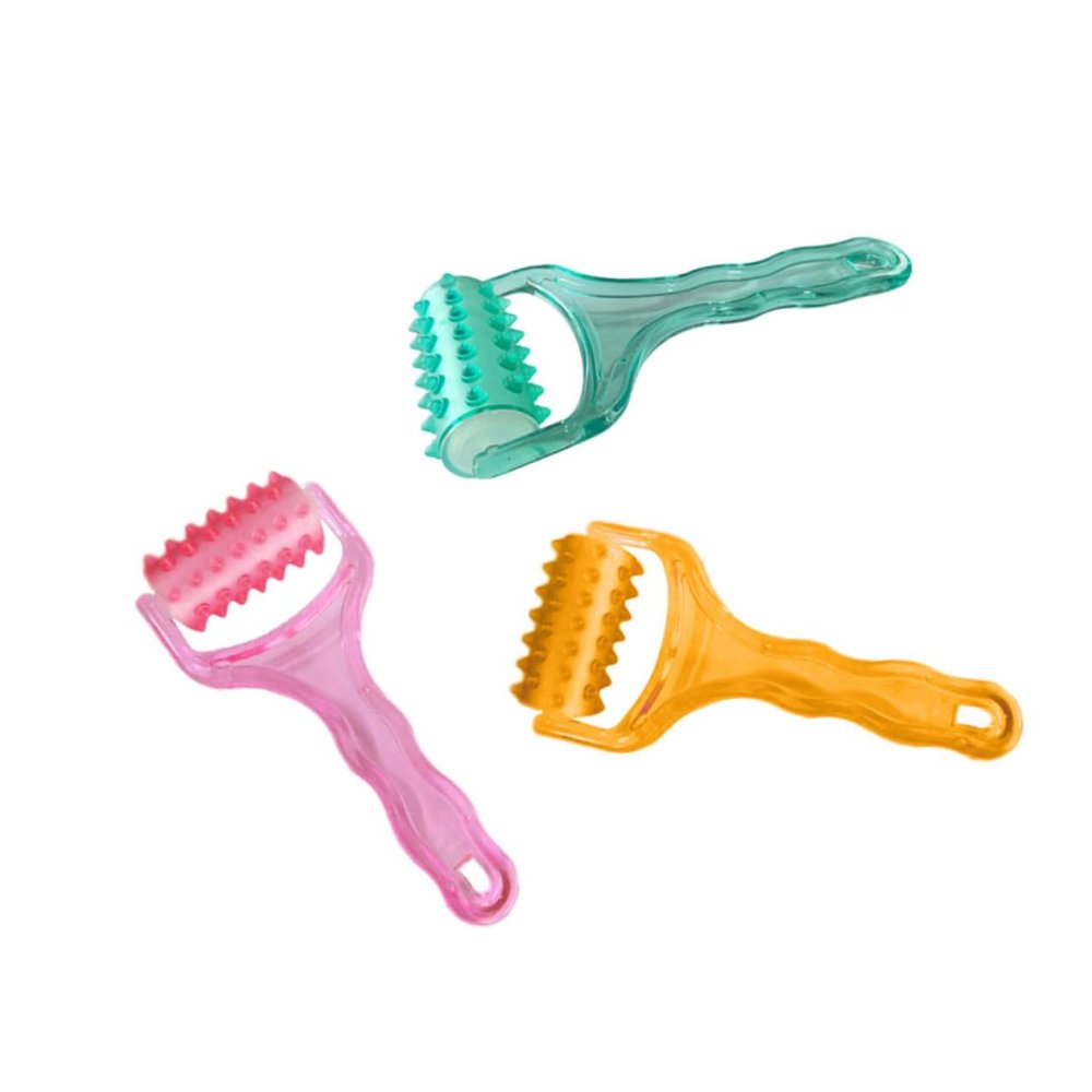 FOMIYES 2pcs Foot Massage Roller Ball Plastic Massager Cell Roller Tool Tool Random Color