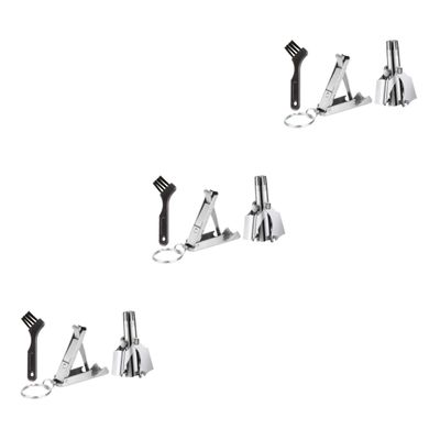FRCOLOR 3sets Nose Hair Trimming Tools Set for Men Women Skin-Friendly Nail Scissor Hair Removal Clipper for Daily Use