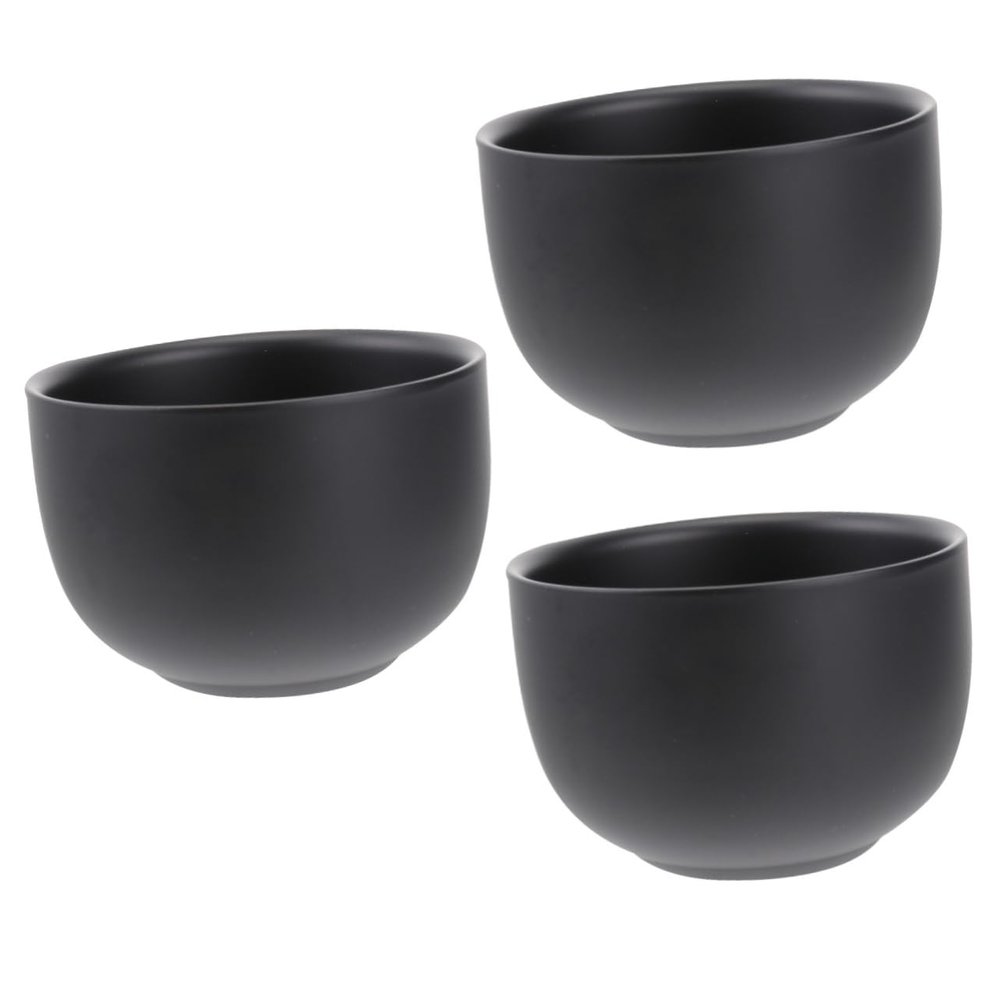 FRCOLOR 3pcs Double Layer Stainless Steel Shaving Bowl for Men Shaving Cream Soap Bowl for Home Barber Shop Use Convenient Storage Design
