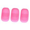 FRCOLOR 3pcs Makeup Brush Cleaning Plate Scrub Pad for Brush Care for Easy Storage Random Color for Women Makeup Routine view 1