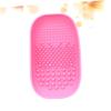 FRCOLOR 3pcs Makeup Brush Cleaning Plate Scrub Pad for Brush Care for Easy Storage Random Color for Women Makeup Routine view 4