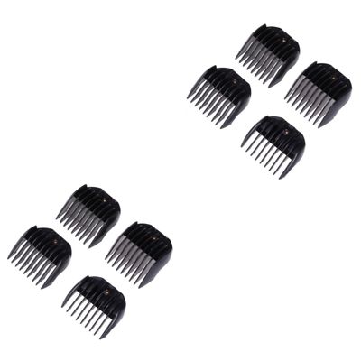 FRCOLOR 8pcs Hair Clipper Guide Combs for Professional Barbers Cutting Accessories for Hair Trimming Fits Standard Clipper Blades Random Color