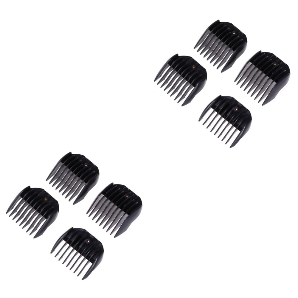 FRCOLOR 8pcs Hair Clipper Guide Combs for Professional Barbers Cutting Accessories for Hair Trimming Fits Standard Clipper Blades Random Color