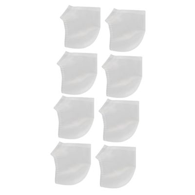 FRCOLOR 4pairs Silicone Ankle Cover Heel Protective Sleeve for Men and Women Comfortable and Durable White Heel Socks for Moisturizing and Callous Relief for Running and Walking
