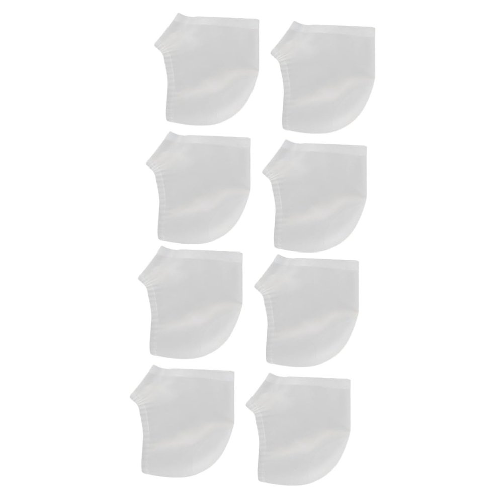 FRCOLOR 4pairs Silicone Ankle Cover Heel Protective Sleeve for Men and Women Comfortable and Durable White Heel Socks for Moisturizing and Callous Relief for Running and Walking