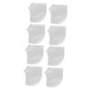 FRCOLOR 4pairs Silicone Ankle Cover Heel Protective Sleeve for Men and Women Comfortable and Durable White Heel Socks for Moisturizing and Callous Relief for Running and Walking view 1