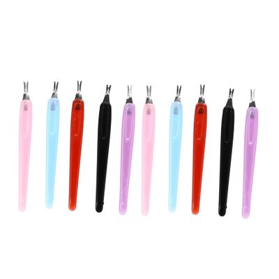 FOMIYES 150pcs Nail Dead Skin Remover Fork Tool Compact Cuticle Trimmer for Manicure and Pedicure and Multiple Colors