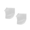 FRCOLOR 3sets Ankle Socks for Women Men Heel Protectors Silicone Heel Socks for Foot Relief 2pairs*3 view 4
