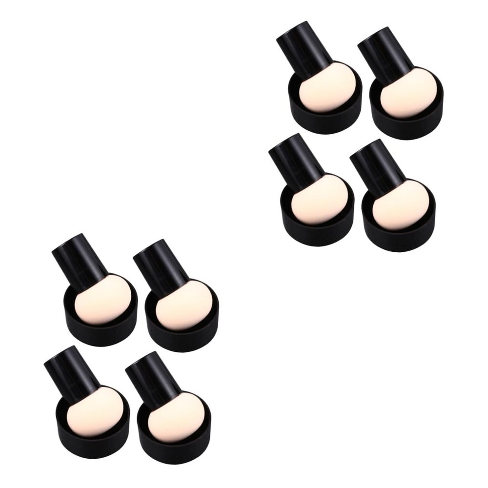 FRCOLOR 2sets Cute Mushroom Shape Makeup Powder Puff Easy to Use Powder Brush Makeup Sponge for Women Ladies Girls 4pcs*2