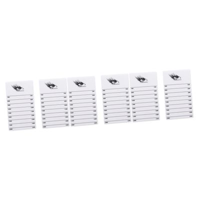FRCOLOR 6pcs Acrylic Grafting Eyelash Display Boards Double Row Eyelash Organizer for Beauty Salons and Elegant Lash Extensions Tray for Professionals and Makeup Enthusiasts