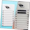 FRCOLOR 6pcs Acrylic Grafting Eyelash Display Boards Double Row Eyelash Organizer for Beauty Salons and Elegant Lash Extensions Tray for Professionals and Makeup Enthusiasts view 2