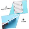 FRCOLOR 6pcs Acrylic Grafting Eyelash Display Boards Double Row Eyelash Organizer for Beauty Salons and Elegant Lash Extensions Tray for Professionals and Makeup Enthusiasts view 3