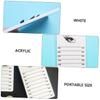 FRCOLOR 6pcs Acrylic Grafting Eyelash Display Boards Double Row Eyelash Organizer for Beauty Salons and Elegant Lash Extensions Tray for Professionals and Makeup Enthusiasts view 4