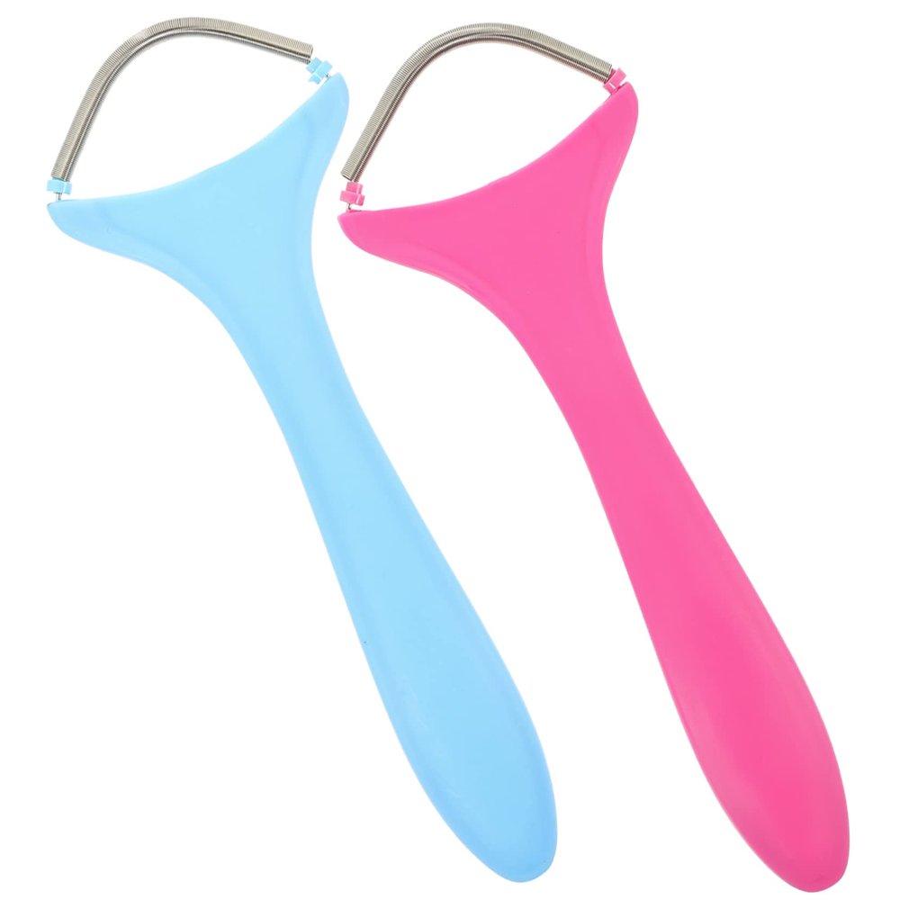 FOMIYES 2pcs Facial Hair Removal Spring Tool for Women Manual Epilator for Upper Lip Chin and Cheeks Hair Removal Device and Colors