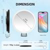 30x Magnifying Mirror With Light, Large 6" Rechargeable Lighted With Suction Cups & Table Stand, 3 Color Modes Dimmable Light up Travel Makeup High Magnification view 4