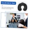 FRCOLOR 2pcs Hairdressing Neck Tray for Perming and Coloring Reusable Shampoo Catcher Professional Salon Supply for Home and Salon Use Prevents Hair Dye Lightweight and Practical view 2