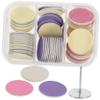 FRCOLOR 180pcs Pedicure Sanding Discs for Electric Foot File Dead Skin Remover Pads Bearing Storage Box Exfoliating Tool for Hard Calluses and Rough Heels Lightweight and Easy to Use view 3