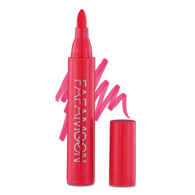 Long Lasting Lip Stain, Lip Stain Ultra Long Lasting Natural Finish Water Based, Long-lasting Waterproof Non-Sticky Cup Lip Tint High Pigment Lip Makeup for Women Girls (Powdered)