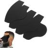 Beavorty Beard Guide Shaping Template 4pcs Mustache Lineup Hairline Optimizer Drawing Card Mustache Lineup Stencil Hair Cutting Beard Shaper Trimming for Hairline Enhancing Black view 1