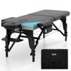 KCC Memory Foam Massage Table Premium Portable Foldable Massage Bed Height Adjustable, 84 Inches Long 28 Inchs Wide Home Salon Spa Bed Tattoo Table with Accessories &Carrying Case, Easy Set Up view 1